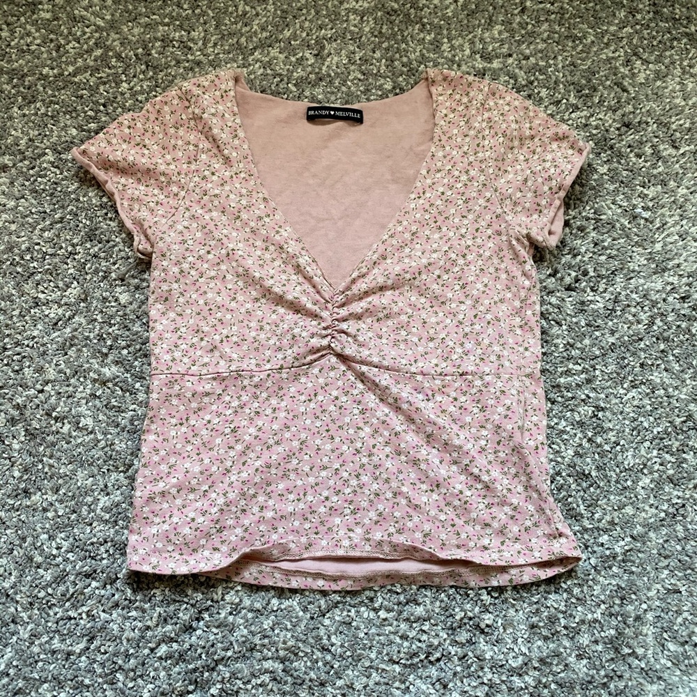 Brandy Melville Floral Gina Top